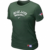 Toronto Blue Jays Nike Women's D.Green Short Sleeve Practice T-Shirt,baseball caps,new era cap wholesale,wholesale hats