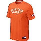 Toronto Blue Jays Orange Nike Short Sleeve Practice T-Shirt,baseball caps,new era cap wholesale,wholesale hats