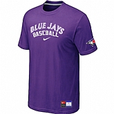 Toronto Blue Jays Purple Nike Short Sleeve Practice T-Shirt,baseball caps,new era cap wholesale,wholesale hats