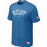 Toronto Blue Jays light Blue Nike Short Sleeve Practice T-Shirt,baseball caps,new era cap wholesale,wholesale hats
