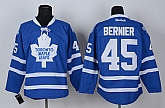 Toronto Maple Leafs #45 Bernier Blue Jerseys,baseball caps,new era cap wholesale,wholesale hats