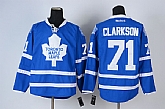 Toronto Maple Leafs #71 Clarkson Blue Jerseys,baseball caps,new era cap wholesale,wholesale hats