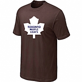Toronto Maple Leafs Big & Tall Logo Brown T-Shirt,baseball caps,new era cap wholesale,wholesale hats