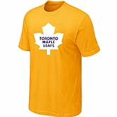 Toronto Maple Leafs Big & Tall Logo Yellow T-Shirt,baseball caps,new era cap wholesale,wholesale hats