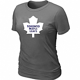 Toronto Maple Leafs Big & Tall Women's Logo D.Grey T-Shirt,baseball caps,new era cap wholesale,wholesale hats