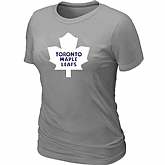 Toronto Maple Leafs Big & Tall Women's Logo L.Grey T-Shirt,baseball caps,new era cap wholesale,wholesale hats
