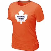 Toronto Maple Leafs Big & Tall Women's Logo Orange T-Shirt,baseball caps,new era cap wholesale,wholesale hats