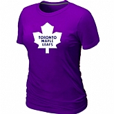 Toronto Maple Leafs Big & Tall Women's Logo Purple T-Shirt,baseball caps,new era cap wholesale,wholesale hats