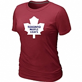 Toronto Maple Leafs Big & Tall Women's Logo Red T-Shirt,baseball caps,new era cap wholesale,wholesale hats