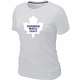 Toronto Maple Leafs Big & Tall Women's Logo White T-Shirt,baseball caps,new era cap wholesale,wholesale hats