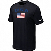 USA Olympics USA Flag Collection Locker Room T-Shirt Black,baseball caps,new era cap wholesale,wholesale hats