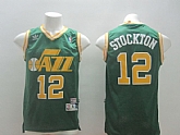 Utah Jazz #12 Stockton Green Swingman Jerseys,baseball caps,new era cap wholesale,wholesale hats