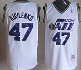 Utah Jazz #47 Andrei Kirilenko White Throwback Authentic Jerseys,baseball caps,new era cap wholesale,wholesale hats