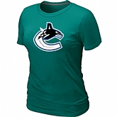 Vancouver Canucks Big & Tall Women's Logo L.Green T-Shirt,baseball caps,new era cap wholesale,wholesale hats