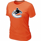 Vancouver Canucks Big & Tall Women's Logo Orange T-Shirt,baseball caps,new era cap wholesale,wholesale hats