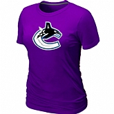 Vancouver Canucks Big & Tall Women's Logo Purple T-Shirt,baseball caps,new era cap wholesale,wholesale hats