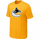 Vancouver Canucks Yellow Big & Tall Logo T-Shirt,baseball caps,new era cap wholesale,wholesale hats