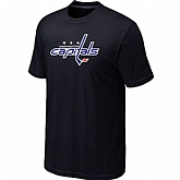 Washington Capitals Big & Tall Logo Black T-Shirt,baseball caps,new era cap wholesale,wholesale hats