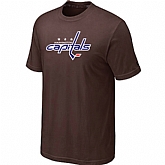 Washington Capitals Big & Tall Logo Brown T-Shirt,baseball caps,new era cap wholesale,wholesale hats