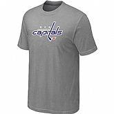 Washington Capitals Big & Tall Logo L.Grey T-Shirt,baseball caps,new era cap wholesale,wholesale hats