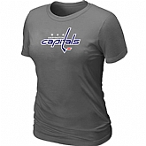 Washington Capitals Big & Tall Women's Logo D.Grey T-Shirt,baseball caps,new era cap wholesale,wholesale hats