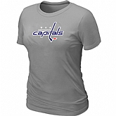 Washington Capitals Big & Tall Women's Logo L.Grey T-Shirt,baseball caps,new era cap wholesale,wholesale hats