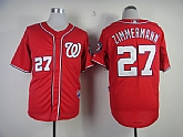 Washington Nationals #27 Jordan Zimmermann Red Jerseys,baseball caps,new era cap wholesale,wholesale hats