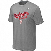 Washington Nationals 2014 Home Practice T-Shirt - Light Grey,baseball caps,new era cap wholesale,wholesale hats