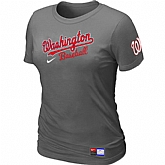 Washington Nationals D.Grey Nike Women's Short Sleeve Practice T-Shirt,baseball caps,new era cap wholesale,wholesale hats