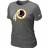 Washington Red Skins D.Grey Women's Logo T-Shirt,baseball caps,new era cap wholesale,wholesale hats