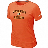 Washington Red Skins Women's Heart & Soul Orange T-Shirt,baseball caps,new era cap wholesale,wholesale hats