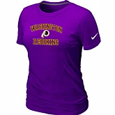 Washington Red Skins Women's Heart & Soul Purple T-Shirt,baseball caps,new era cap wholesale,wholesale hats