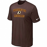 Washington Redskins Heart & Soul Brown T-Shirt,baseball caps,new era cap wholesale,wholesale hats