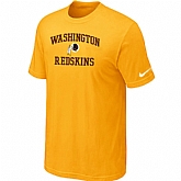 Washington Redskins Heart & Soul Yellow T-Shirt,baseball caps,new era cap wholesale,wholesale hats