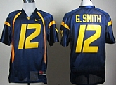 West Virginia Mountaineers #12 Geno Smith Navy Blue Jerseys,baseball caps,new era cap wholesale,wholesale hats