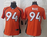 Women Nike Limited Denver Broncos #94 Ware Orange Jerseys,baseball caps,new era cap wholesale,wholesale hats