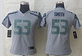 Women Nike Limited Seattle Seahawks #53 Smith Gray Jerseys,baseball caps,new era cap wholesale,wholesale hats