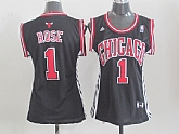 Womens Chicago Bulls #1 Rose Black Jerseys,baseball caps,new era cap wholesale,wholesale hats