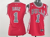 Womens Chicago Bulls #1 Rose Red Jerseys,baseball caps,new era cap wholesale,wholesale hats