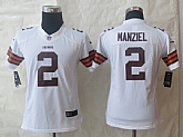 Womens Limited Nike Cleveland Browns #2 Manziel White Jerseys,baseball caps,new era cap wholesale,wholesale hats