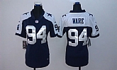 Womens Limited Nike Dallas Cowboys #94 DeMarcus Ware Blue Thanksgiving Jerseys,baseball caps,new era cap wholesale,wholesale hats