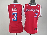 Womens Los Angeles Clippers #3 Chris Paul Swingman Red Jerseys