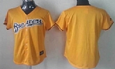 Womens Milwaukee Brewers Blank Yellow Jerseys,baseball caps,new era cap wholesale,wholesale hats