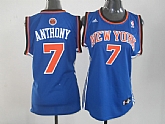 Womens New York Knicks #7 Carmelo Anthony Swingman Blue Jerseys,baseball caps,new era cap wholesale,wholesale hats