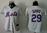 Womens New York Mets #29 Ike Davis Cream Jerseys,baseball caps,new era cap wholesale,wholesale hats