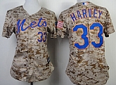 Womens New York Mets #33 Matt Harvey 2014 Camo Jerseys,baseball caps,new era cap wholesale,wholesale hats