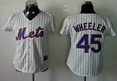 Womens New York Mets #45 Zack Wheeler Cream Jerseys,baseball caps,new era cap wholesale,wholesale hats