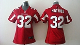 Womens Nike Arizona Cardinals #32 Tyrann Mathieu Red Game Jerseys
