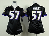 Womens Nike Baltimore Ravens #57 Mosley Black Game Jerseys,baseball caps,new era cap wholesale,wholesale hats