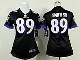 Womens Nike Baltimore Ravens #89 Smith SR Black Game Jerseys,baseball caps,new era cap wholesale,wholesale hats